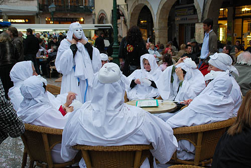 Limoux Fecos, Pont Vieux, 21st March 2010 Carnival, Nuit de la Blanquette