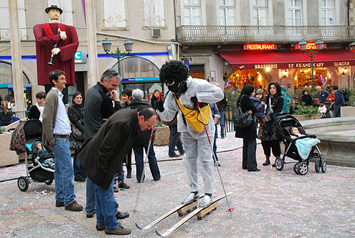 Limoux Fecos, Pont Vieux, 21st March 2010 Carnival, Nuit de la Blanquette