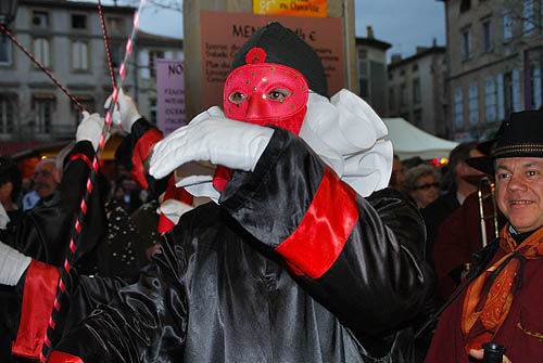 Limoux Fecos, Pont Vieux, 21st March 2010 Carnival, Nuit de la Blanquette