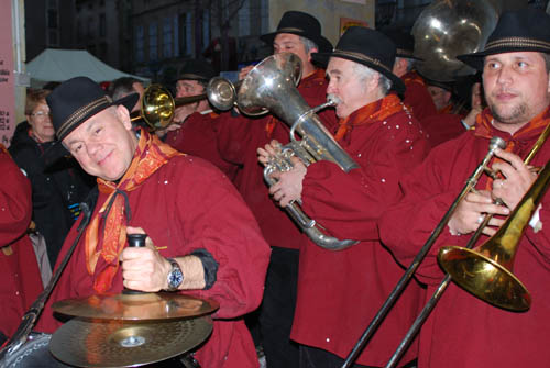 Limoux Fecos, Pont Vieux, 21st March 2010 Carnival, Nuit de la Blanquette