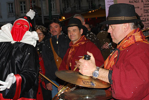 Limoux Fecos, Pont Vieux, 21st March 2010 Carnival, Nuit de la Blanquette