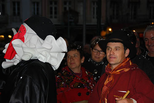 Limoux Fecos, Pont Vieux, 21st March 2010 Carnival, Nuit de la Blanquette