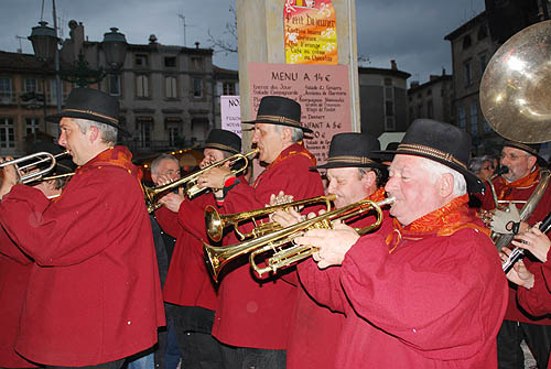 Limoux Fecos, Pont Vieux, 21st March 2010 Carnival, Nuit de la Blanquette