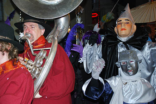 Limoux Fecos, Pont Vieux, 21st March 2010 Carnival, Nuit de la Blanquette