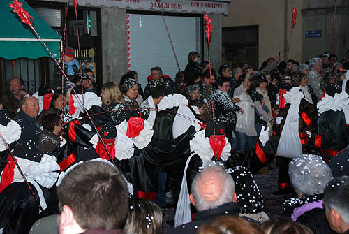 Limoux Fecos, Pont Vieux, 21st March 2010 Carnival, Nuit de la Blanquette