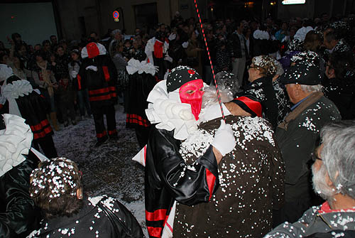 Limoux Fecos, Pont Vieux, 21st March 2010 Carnival, Nuit de la Blanquette