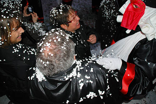 Limoux Fecos, Pont Vieux, 21st March 2010 Carnival, Nuit de la Blanquette