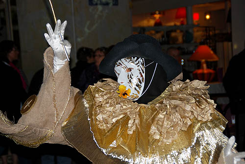 Limoux Fecos, Pont Vieux, 21st March 2010 Carnival, Nuit de la Blanquette