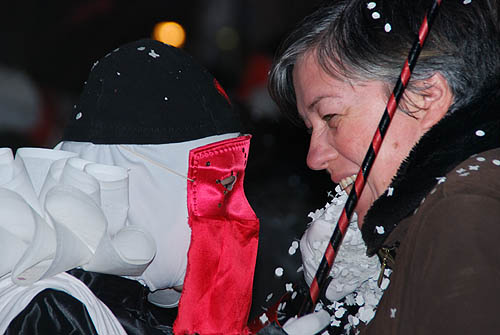 Limoux Fecos, Pont Vieux, 21st March 2010 Carnival, Nuit de la Blanquette