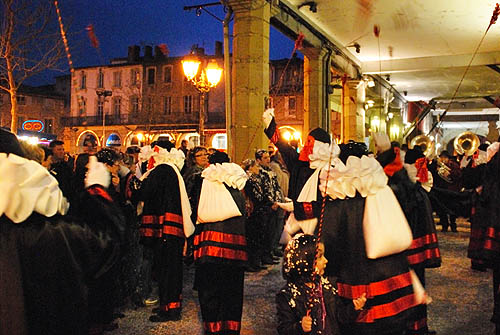 Limoux Fecos, Pont Vieux, 21st March 2010 Carnival, Nuit de la Blanquette