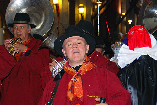 Limoux Fecos, Pont Vieux, 21st March 2010 Carnival, Nuit de la Blanquette