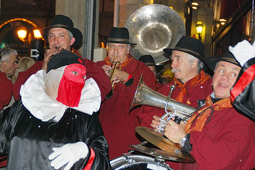 Limoux Fecos, Pont Vieux, 21st March 2010 Carnival, Nuit de la Blanquette