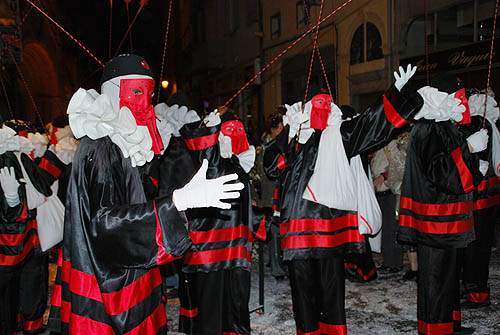 Limoux Fecos, Pont Vieux, 21st March 2010 Carnival, Nuit de la Blanquette