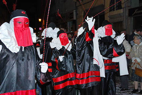 Limoux Fecos, Pont Vieux, 21st March 2010 Carnival, Nuit de la Blanquette