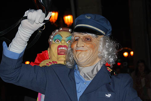 Limoux Fecos, Pont Vieux, 21st March 2010 Carnival, Nuit de la Blanquette