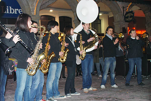 Limoux Fecos, Pont Vieux, 21st March 2010 Carnival, Nuit de la Blanquette