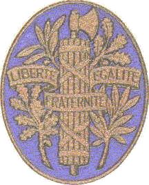 The Arms of the French Republic, featuring the motto of the Republic