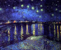 Van Gough's Stary Night Over the Rhone Van Gough's Stary Night Over the Rhone
