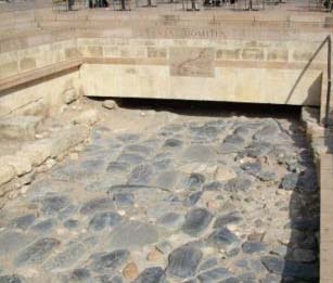 The Via Domitia excavated outside the Marie at Narbonne