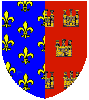 The arms of Alphonse de Poitiers